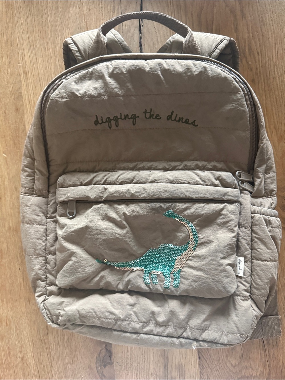 Konges Slojd Mini Backpack with Sequin Dinosaur